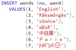 Picture of the query to the left.