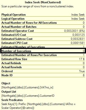 Popup for Index Seek operator
